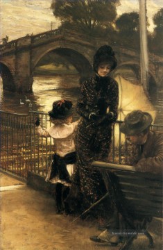  Tissot Malerei - von der Themse in Richmond James Jacques Joseph Tissot